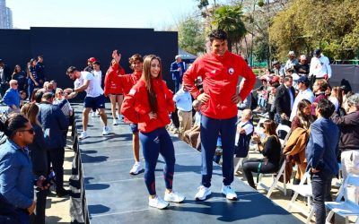 El Team Chile se luce con un desfile en el Parque Araucano